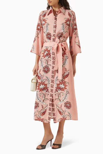Sasha Belted Midi Dress