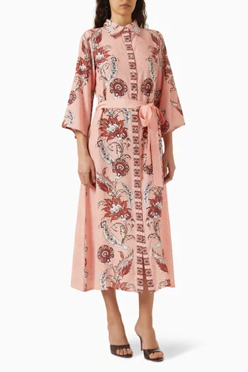Sasha Belted Midi Dress