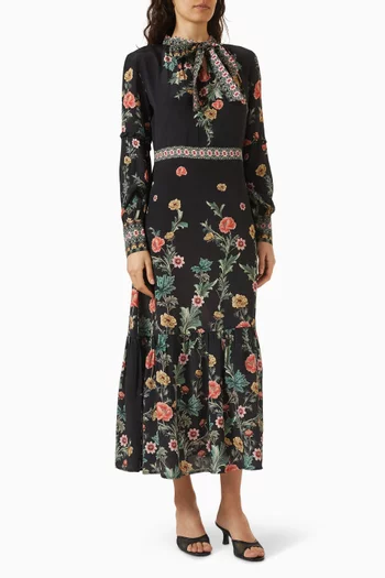Davina Printed Midi Dress
