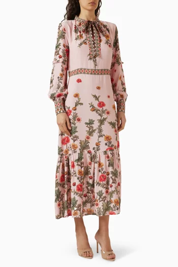 Davina Printed Midi Dress