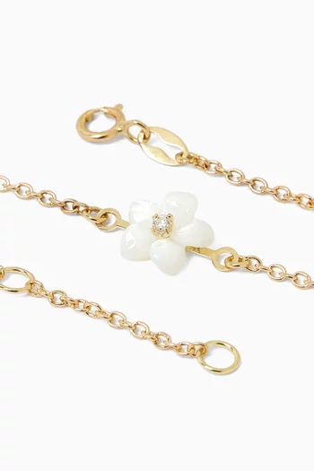 Snow Pearl Diamond Bracelet in 18kt Gold