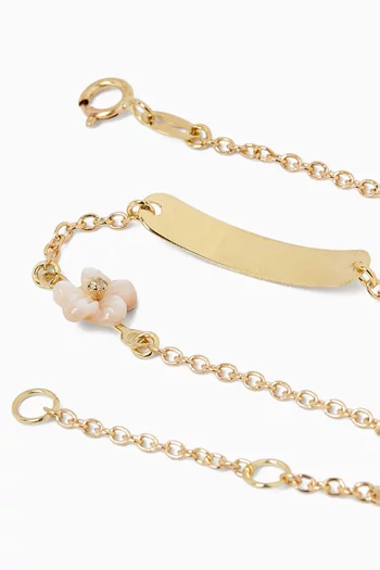 Flower Diamond Bracelet in 18kt Gold