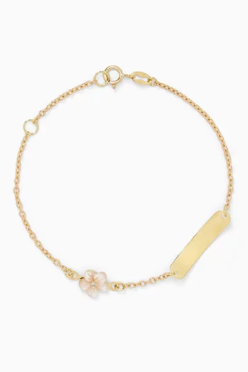 Flower Diamond Bracelet in 18kt Gold