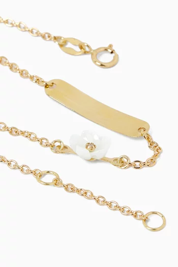 Flower Diamond Bracelet in 18kt Gold