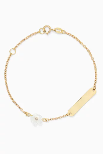 Flower Diamond Bracelet in 18kt Gold