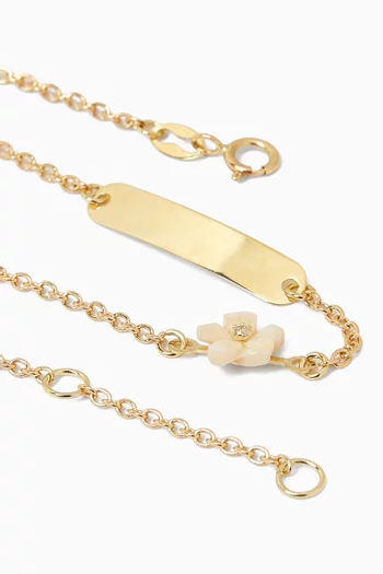 Flower Diamond Bracelet in 18kt Gold
