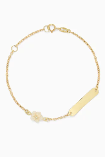 Flower Diamond Bracelet in 18kt Gold