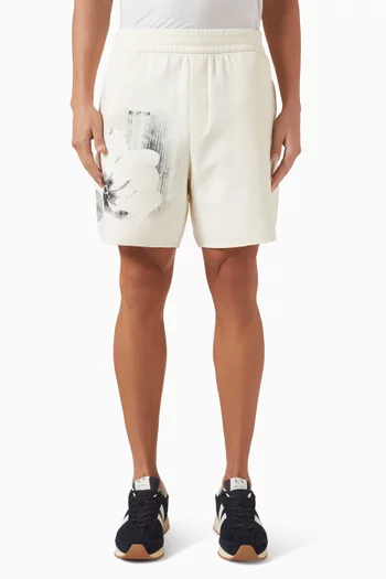 Artful-print Shorts in Jersey