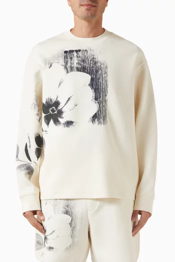 Artful-print Sweatshirt in Jersey