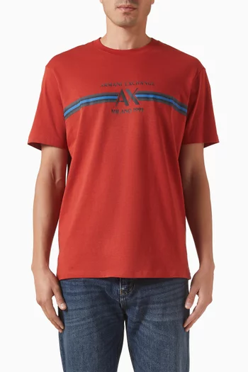 AX Logo Relaxed-fit T-shirt
