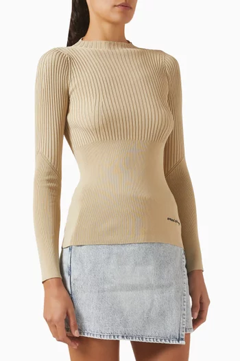 Rib-knit Top