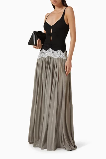 Open-twist Verner Tank Dress in Rayon Blend