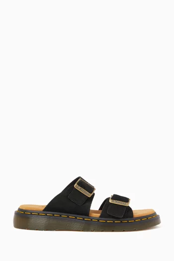 Josef Slide Sandals in Suede