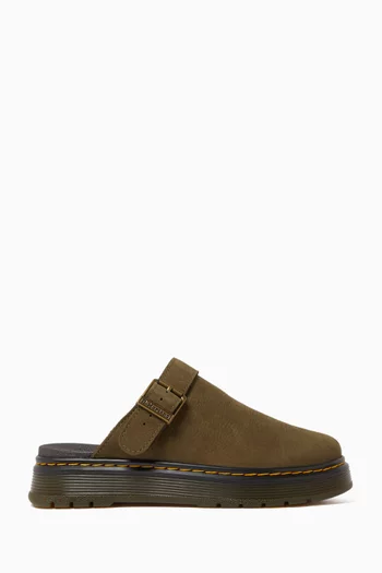 Brookline Mules in Milled Nubuck