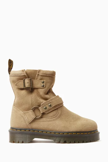 Anistone Biker Boots in Suede