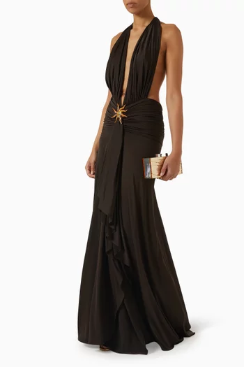 Star-embellished Maxi Dress