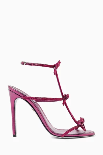 Caterina 105 Bow Sandals in Satin
