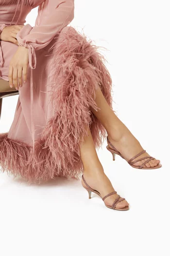 Erin 50 Slingback Sandals in Satin