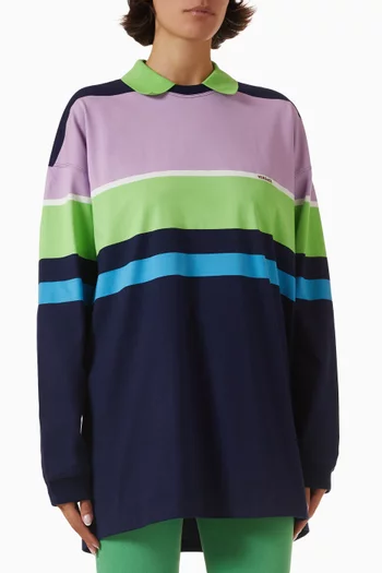 Striped Sweatshirt in Cotton-jersey