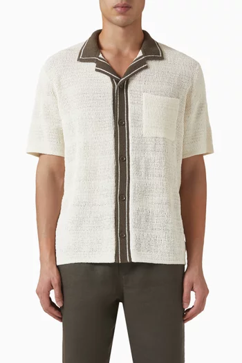 Sapercy Knit Shirt in Organic Cotton-blend