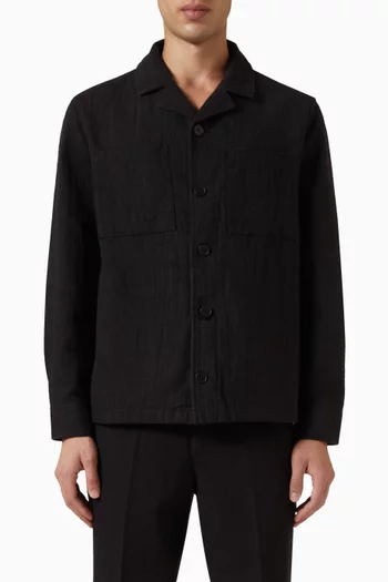 Aldred Revere Overshirt in Cotton & Linen