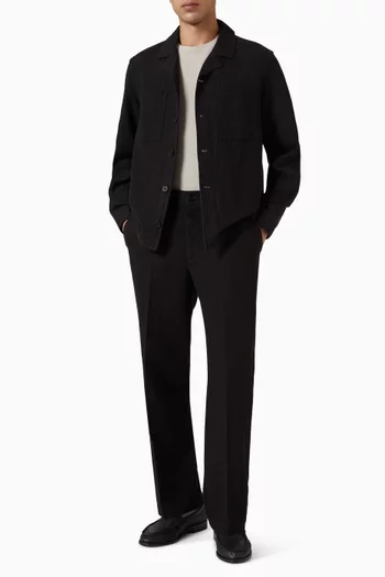Bayham Relaxed Fit Pants in Linen & Cotton