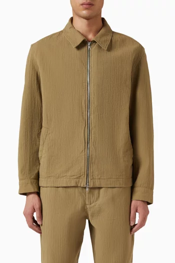 Eldon Jacket in Crinkle Cotton & Linen