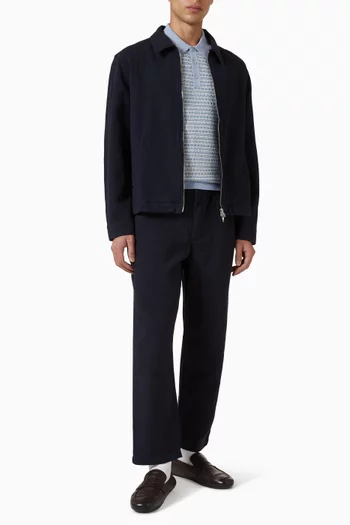 Eldon Jacket in Crinkle Cotton & Linen