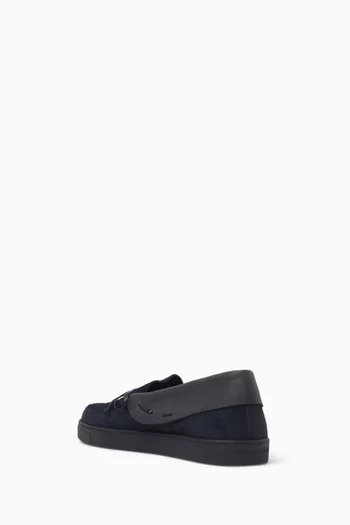 Lace-up Loafers in Suede
