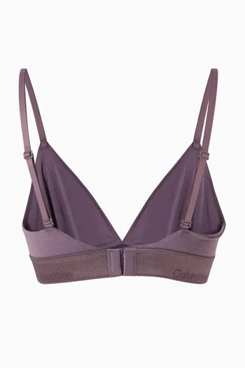 Lightly Lined Triangle Bralette in Cotton Modal