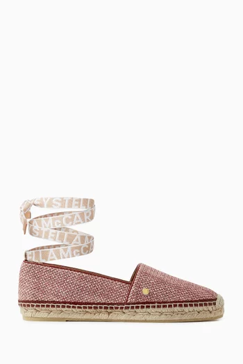 Gaia Ballerina Flats in Woven Raffia