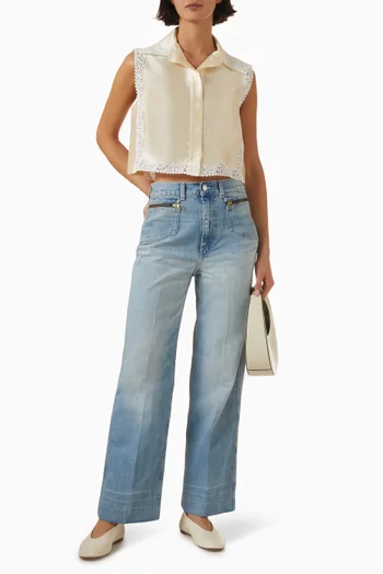 Flared Jeans in Denim
