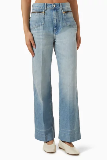 Flared Jeans in Denim