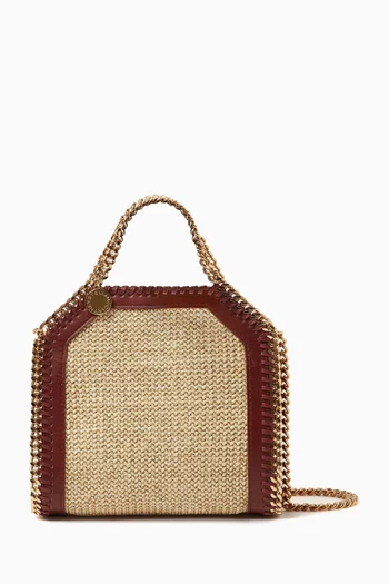Tiny Falabella Tote Bag in Raffia