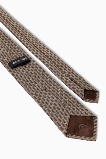 Woven Jacquard Tie in Silk