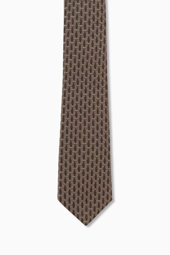 Woven Jacquard Tie in Silk