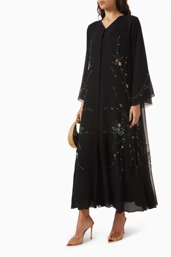 Embellished Abaya in Chiffon