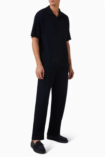 Polo T-shirt in Viscose-blend