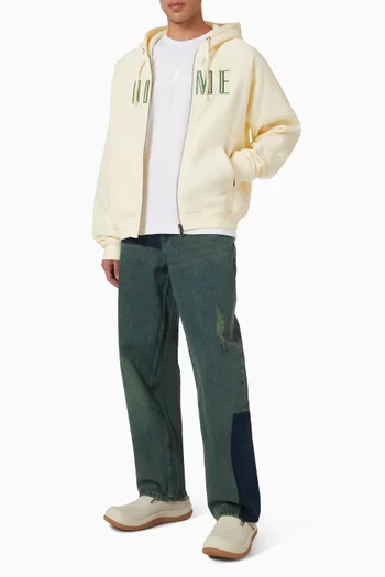 Blocks Zip Hoodie in French Terry