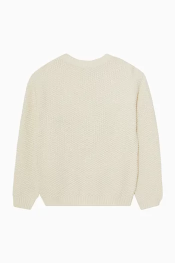 Fern Embroidered Organic Jumper