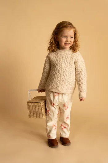 Junior Girl Emmy Petal Pull-on Jeans in Stretch Twill