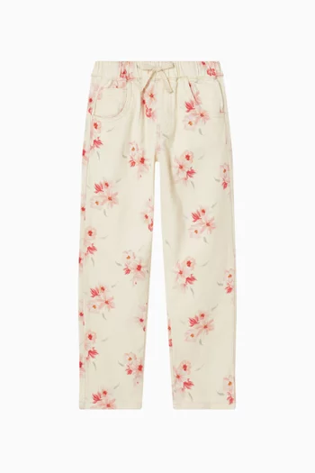 Junior Girl Emmy Petal Pull-on Jeans in Stretch Twill