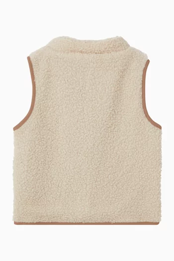 Sleeveless Vest in Sherpa