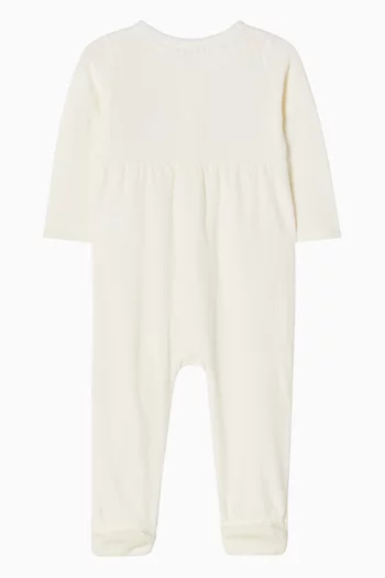 Winnie Embroidered Zip Pyjama