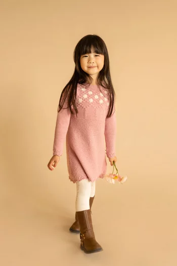 Winnie Embroidered Knitted Dress