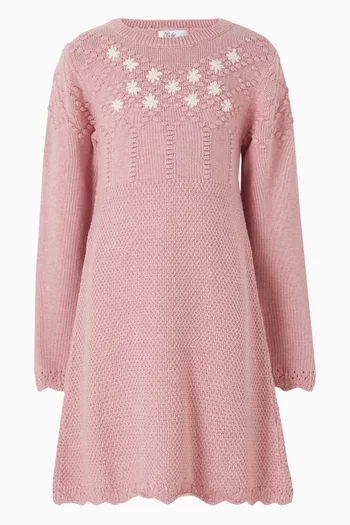Winnie Embroidered Knitted Dress