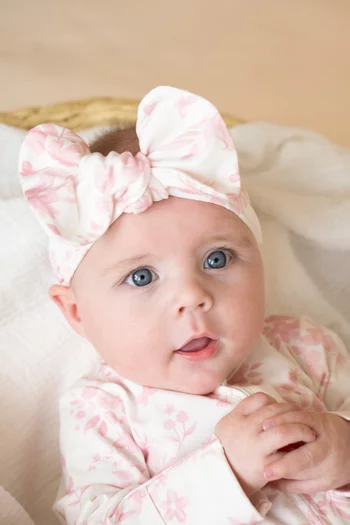 Fern Birds Organic Headband in Stretch Cotton