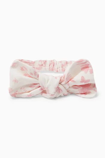 Fern Birds Organic Headband in Stretch Cotton