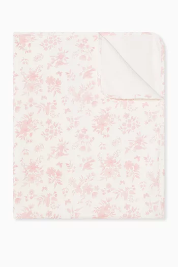 Fern Birds Blanket in Organic Cotton