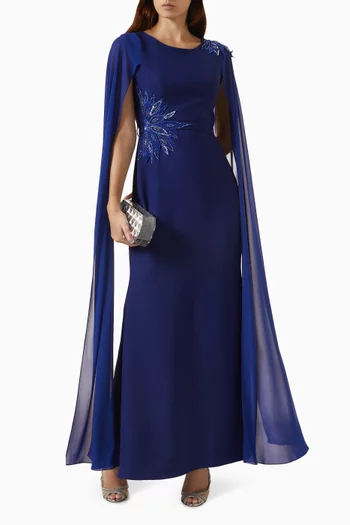 Floral Embellished Maxi Dress